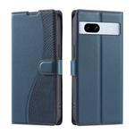 For Google Pixel 7a Voltage Ultra-thin Dot Leather Phone Case(Blue)