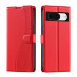 For Google Pixel 8 Voltage Ultra-thin Dot Leather Phone Case(Red)