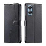 For OPPO A17 4G / A17K Global Voltage Ultra-thin Dot Leather Phone Case(Black)