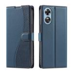 For OPPO A17 4G / A17K Global Voltage Ultra-thin Dot Leather Phone Case(Blue)