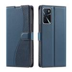 For OPPO A54 4G / A55 4G / A54S / A56 Voltage Ultra-thin Dot Leather Phone Case(Blue)