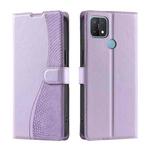 For OPPO A35 / A15 / A15S Voltage Ultra-thin Dot Leather Phone Case(Purple)