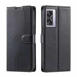 For OPPO A77 5G / A57e 4G Global Voltage Ultra-thin Dot Leather Phone Case(Black)