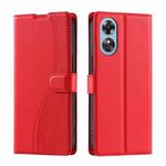 For OPPO A38 4G Global / A18 4G Voltage Ultra-thin Dot Leather Phone Case(Red)