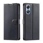 For OPPO A38 4G Global / A18 4G Voltage Ultra-thin Dot Leather Phone Case(Black)