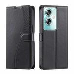 For OPPO A79 5G Global Voltage Ultra-thin Dot Leather Phone Case(Black)