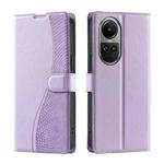 For OPPO Reno10 / Reno10 Pro Global Voltage Ultra-thin Dot Leather Phone Case(Purple)