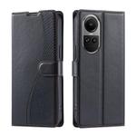 For OPPO Reno10 / Reno10 Pro Global Voltage Ultra-thin Dot Leather Phone Case(Black)