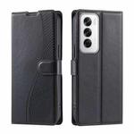 For OPPO Reno12 5G Global Voltage Ultra-thin Dot Leather Phone Case(Black)