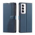 For OPPO Reno12 Pro 5G Global Voltage Ultra-thin Dot Leather Phone Case(Blue)