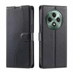 For OPPO Reno12 F 5G Global Voltage Ultra-thin Dot Leather Phone Case(Black)