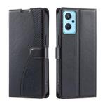 For OPPO A36 / A76 / A96 4G / K10 4G Voltage Ultra-thin Dot Leather Phone Case(Black)