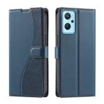 For OPPO A36 / A76 / A96 4G / K10 4G Voltage Ultra-thin Dot Leather Phone Case(Blue)