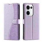 For OPPO Reno13 5G Voltage Ultra-thin Dot Leather Phone Case(Purple)