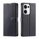 For OPPO Reno13 5G Voltage Ultra-thin Dot Leather Phone Case(Black)