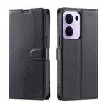 For OPPO Reno13 F 5G Global/ 4G India Voltage Ultra-thin Dot Leather Phone Case(Black)