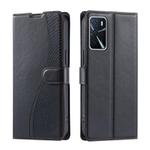 For Realme V11 5G Voltage Ultra-thin Dot Leather Phone Case(Black)