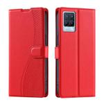 For Realme 8 4G / 8 Pro 4G Voltage Ultra-thin Dot Leather Phone Case(Red)