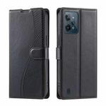 For Realme C31 4G Voltage Ultra-thin Dot Leather Phone Case(Black)