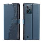 For Realme C31 4G Voltage Ultra-thin Dot Leather Phone Case(Blue)