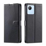 For Realme C30 4G / C30s Voltage Ultra-thin Dot Leather Phone Case(Black)