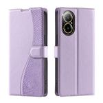 For Realme C67 Global Voltage Ultra-thin Dot Leather Phone Case(Purple)