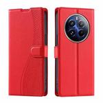 For Realme 12 Pro / 12 Pro+ 5G Global Voltage Ultra-thin Dot Leather Phone Case(Red)