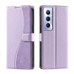 For Realme C65 4G Global Voltage Ultra-thin Dot Leather Phone Case(Purple)