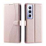 For Realme C65 4G Global Voltage Ultra-thin Dot Leather Phone Case(Rose Gold)