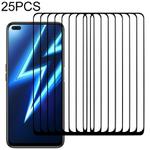 For OPPO Realme 6 Pro 25 PCS Full Glue Full Screen Tempered Glass Film