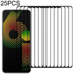 For OPPO Realme 6i 25 PCS Full Glue Full Screen Tempered Glass Film