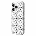 For iPhone 16 Pro Max TGVIS VIDA Series MagSafe Magnetic PU Leather Phone Case(Silver Plaid)