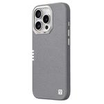 For iPhone 16 Pro Max TGVIS VIDA Series MagSafe Magnetic PU Leather Phone Case(Grey)