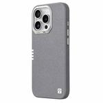 For iPhone 16 Pro TGVIS VIDA Series MagSafe Magnetic PU Leather Phone Case(Grey)