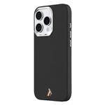 For iPhone 16 Pro TGVIS VIDA Series MagSafe Magnetic PU Leather Phone Case(Black)