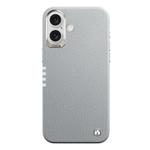 For iPhone 16 TGVIS VIDA Series MagSafe Magnetic PU Leather Phone Case(Grey)