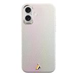 For iPhone 16 TGVIS VIDA Series MagSafe Magnetic PU Leather Phone Case(White)