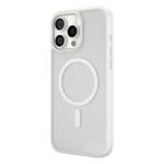 For iPhone 16 Pro Max TGVIS GRACE Series MagSafe Frosted Translucent Phone Case(White)