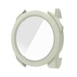 For Garmin Fenix 8 AMOLED  / 8 MIP 51mm Tempered Glass Film Integrated PC Watch Protective Case(Ivory White)