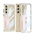 For Samsung Galaxy S24 FE 5G GKK Space Silicone Wristband Phone Case(Pink)