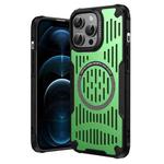 For iPhone 12 Pro Max Ice Front Cooling MagSafe Magnetic Phone Case(Green)