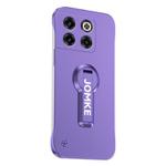 For OnePlus Ace Pro Baking Varnish 360 Rotate Holder No Frame PC Phone Case(Purple)