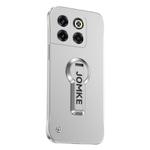 For OnePlus Ace Pro Baking Varnish 360 Rotate Holder No Frame PC Phone Case(Silver)