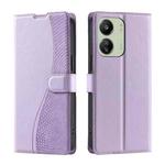 For Xiaomi Poco M6 5G / C65 Global Voltage Ultra-thin Dot Leather Phone Case(Purple)