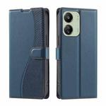 For Xiaomi Poco M6 5G / C65 Global Voltage Ultra-thin Dot Leather Phone Case(Blue)