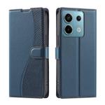 For Xiaomi Poco X6 Pro 5G Global Voltage Ultra-thin Dot Leather Phone Case(Blue)