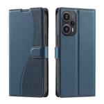 For Xiaomi Poco F5 Voltage Ultra-thin Dot Leather Phone Case(Blue)