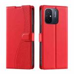 For Xiaomi Poco C55 Voltage Ultra-thin Dot Leather Phone Case(Red)