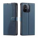 For Xiaomi Poco C55 Voltage Ultra-thin Dot Leather Phone Case(Blue)