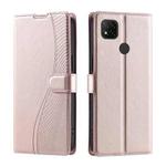 For Xiaomi Poco C31 / Redmi 9C Voltage Ultra-thin Dot Leather Phone Case(Rose Gold)